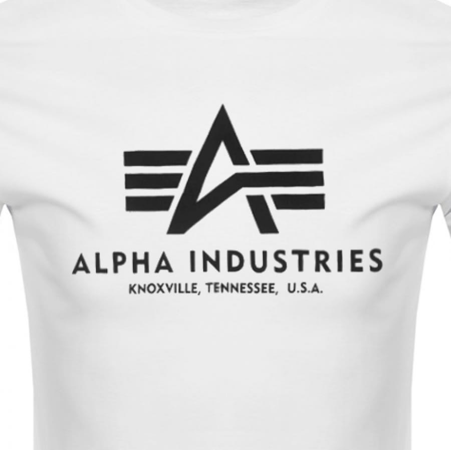 Alternative Image for ProductAlpha Industries Basic Logo T Shirt White3